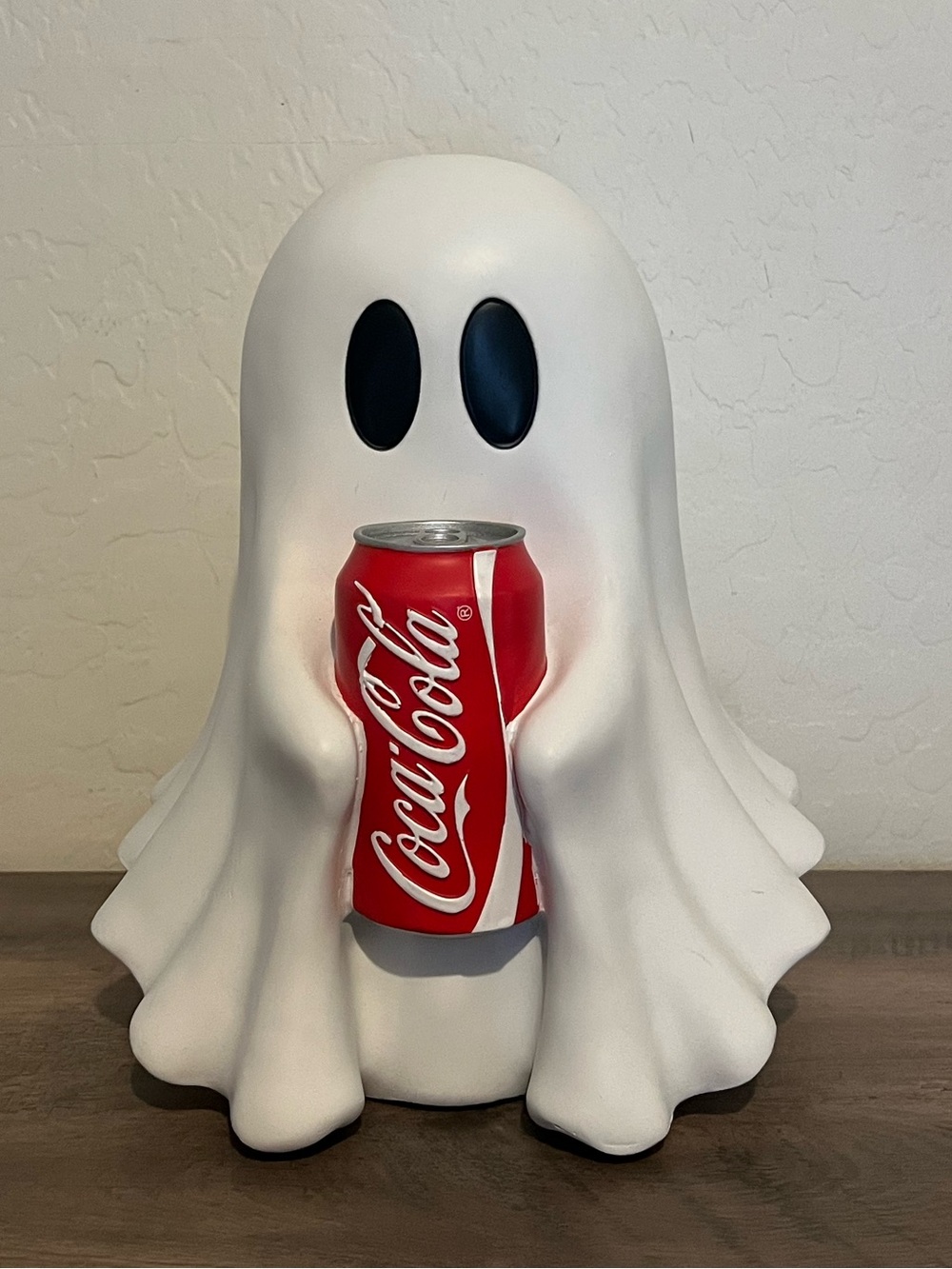 NEW Coca Cola White Ghost Holding Red Coke Can Halloween Decor 12” - Picture 3 of 3